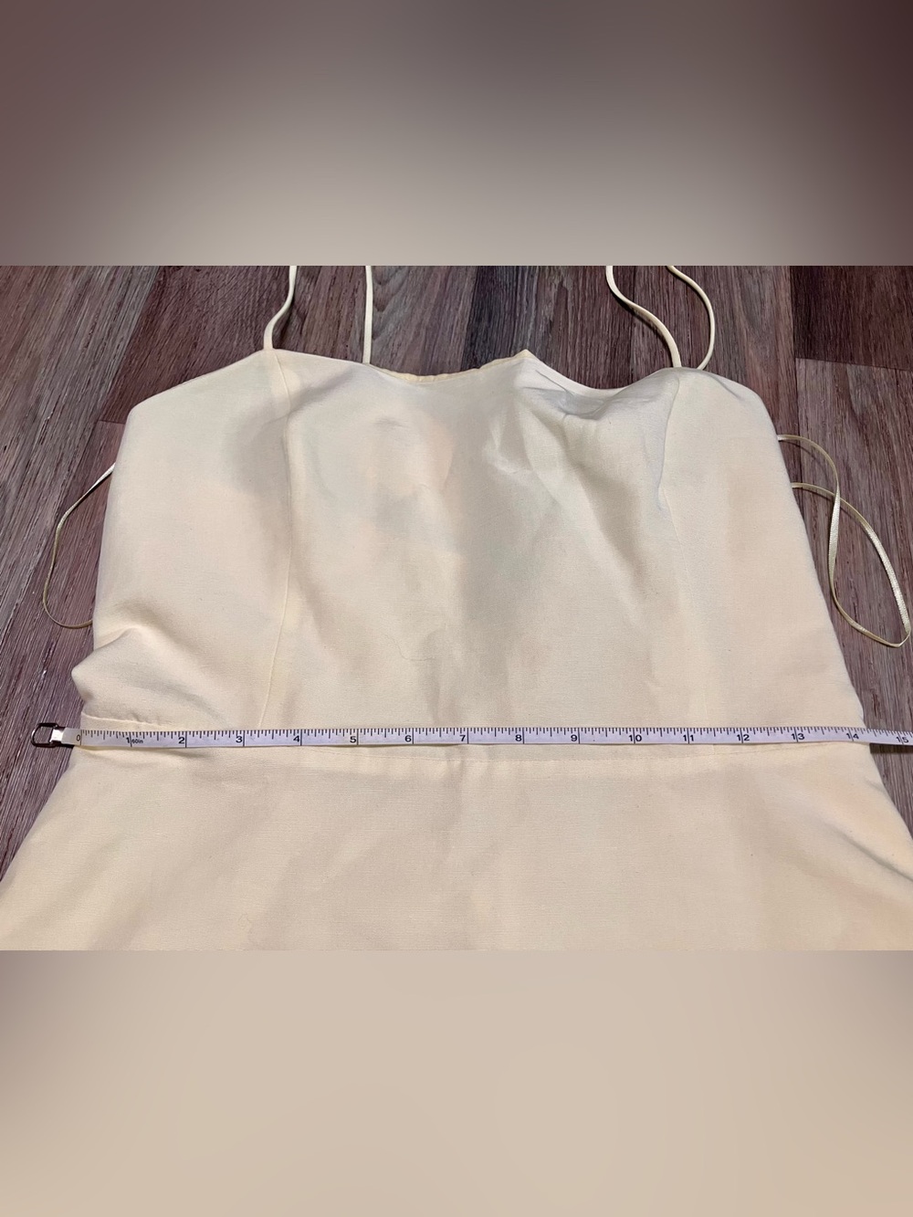 NWT Zara Cream Spaghetti-Strap Tank Romper - Picture 4 of 7